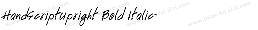 HandScriptUpright Bold Italic字体转换